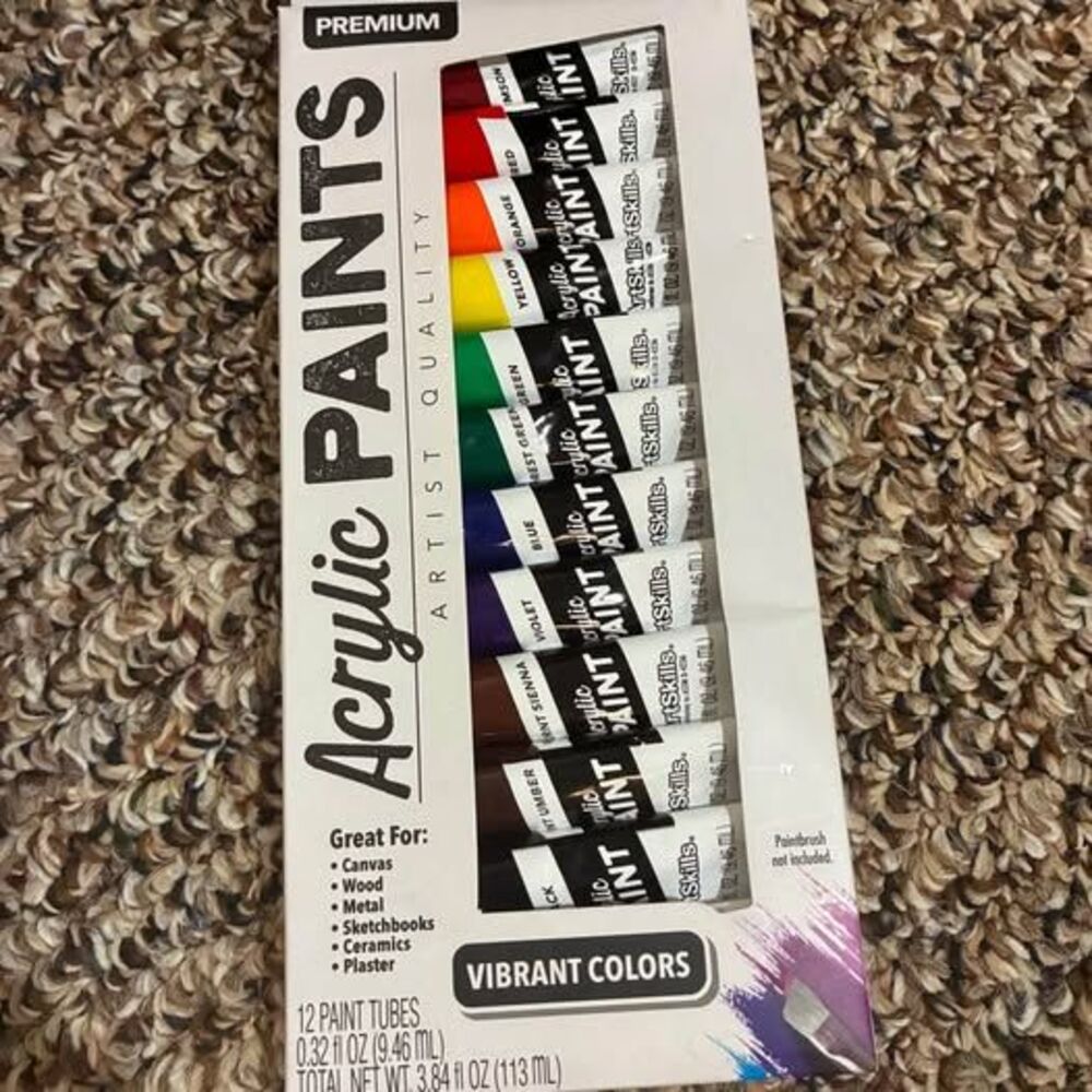 ArtSkills Premium Acrylic Paints 12 Colors